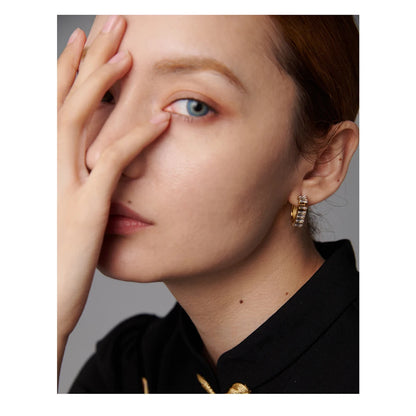 316L Stainless Steel Geometric Earrings Delicate Cubic Zirconia Earrings Jewelry Joyería Acero Inoxidable Mujer Gift