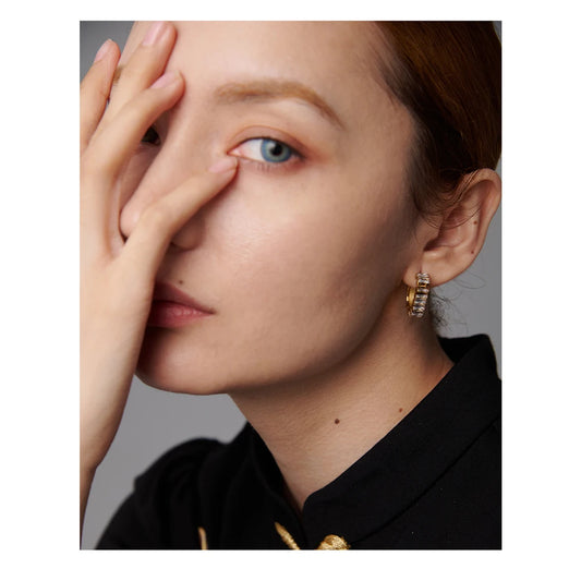 316L Stainless Steel Geometric Earrings Delicate Cubic Zirconia Earrings Jewelry Joyería Acero Inoxidable Mujer Gift