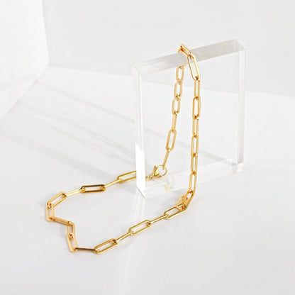 14K Gold Filled Necklaces for Women Gold Choker Layered Necklace Dainty Necklace Paperclip Necklace Gold Necklace Gift for Mom Gift for Her